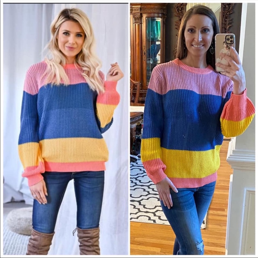 NWOT Colorful Like New CCB Boutique Sweater!